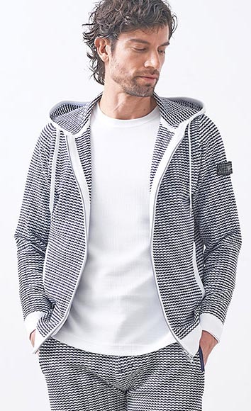 ★g-stage★薄手パーカー【ネイビーXL】春夏モデル 150404 ジーステージ_画像8