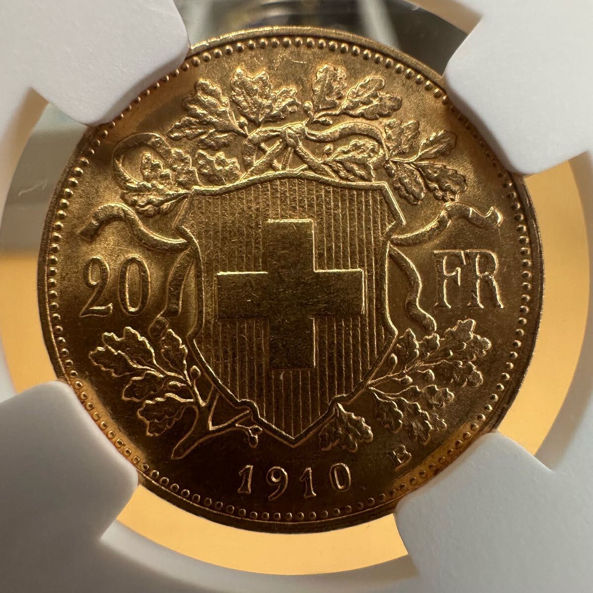 1910年B MS65 スイス アルプスの少女 ブレネリ 20フラン金貨 NGC 1910年B MS65 スイス アルプスの少女 ブレネリ 20フラン金貨 NGC