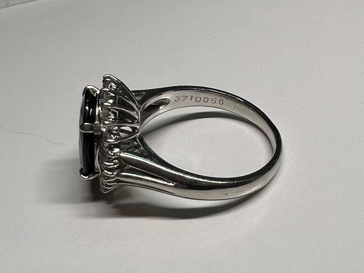 Pt850 リング ジュエリーマキ サファイア3.71ct ダイヤモンド Pt850 リング ジュエリーマキ サファイア3.71ct ダイヤモンド