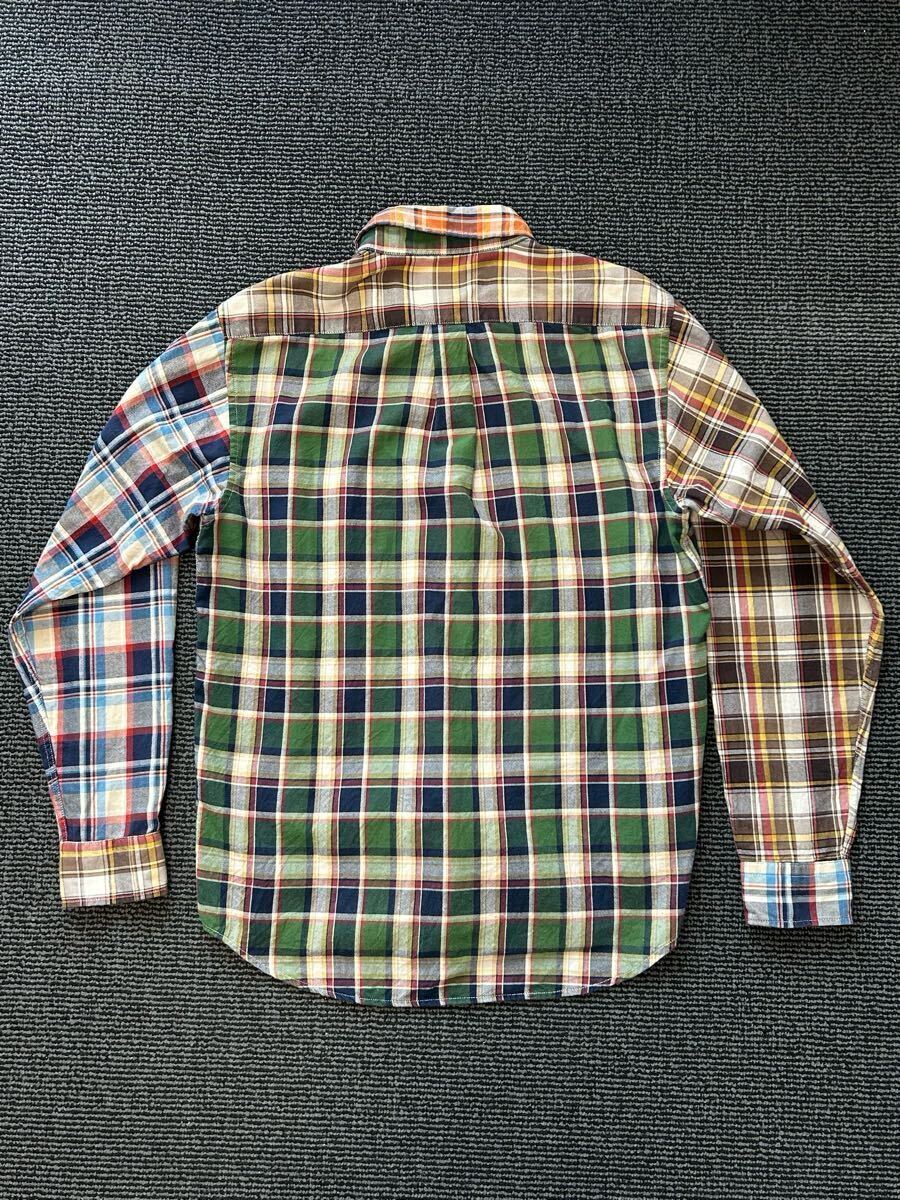 ザシャーキーズギャラリー THE SHARKEY'S GALLERY ボタンダウン 長袖 シャツ チェック柄 サイズL 日本製 美品_画像2