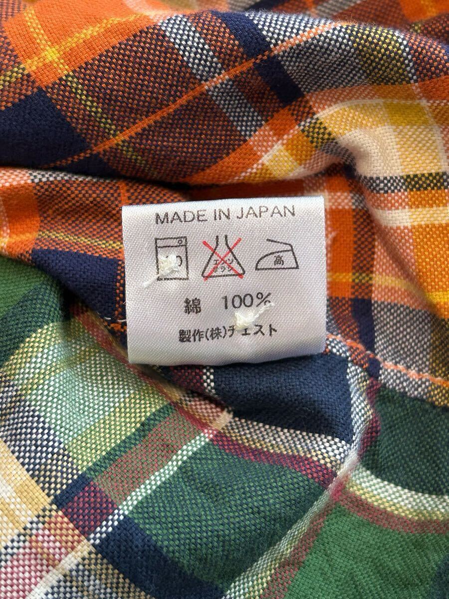 ザシャーキーズギャラリー THE SHARKEY'S GALLERY ボタンダウン 長袖 シャツ チェック柄 サイズL 日本製 美品_画像4