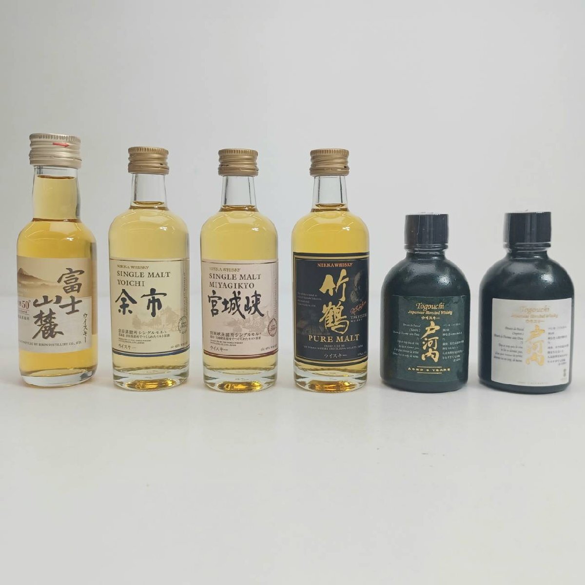 未開栓 国産ウイスキー ミニボトル 50ml 6本セット 余市・宮城峡 未開栓 国産ウイスキー ミニボトル 50ml 6本セット 余市・宮城峡