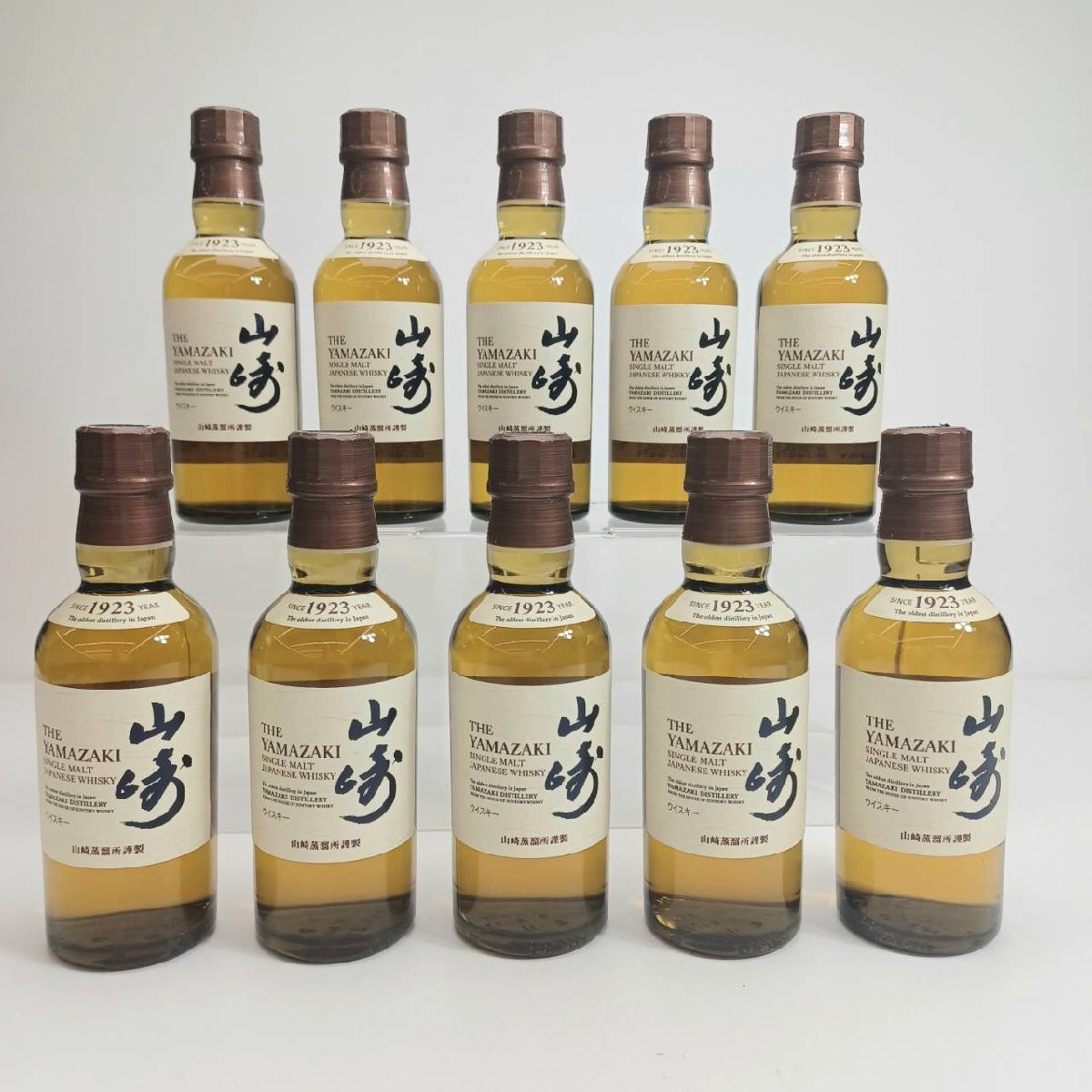 10本セット】未開栓 サントリー 山崎 シングルモルト 180ml 43 10本セット】未開栓 サントリー 山崎 シングルモルト 180ml 43