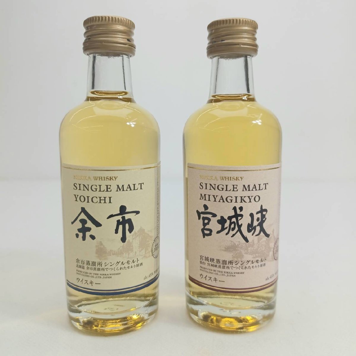 未開栓 国産ウイスキー ミニボトル 50ml 6本セット 余市・宮城峡 未開栓 国産ウイスキー ミニボトル 50ml 6本セット 余市・宮城峡