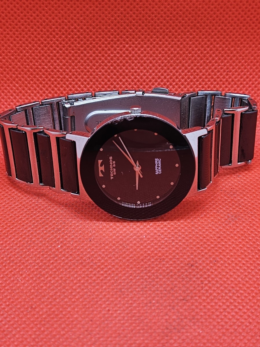 稼働品 テクノス TECHNOS クォーツ腕時計 アナログ サファイア 稼働品 テクノス TECHNOS クォーツ腕時計 アナログ サファイア