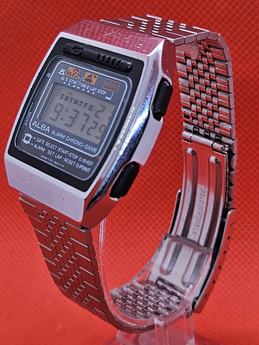 爆買い 稼働品 激レア セイコー Y761-5010 CHRONO-GAME ALBA SEIKO アルバ