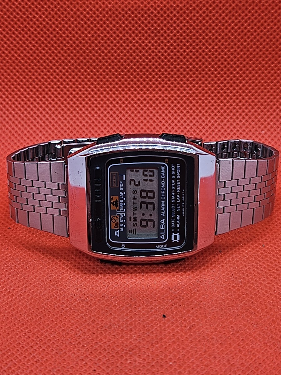 稼働品 激レア SEIKO ALBA CHRONO-GAME Y761-5010 セイコー 稼働品 激レア SEIKO ALBA CHRONO-GAME Y761-5010 セイコー