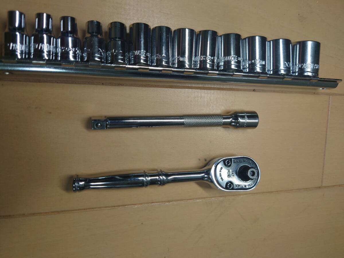 Snap-on スナップオン TR72 1/4 クイックリリースラチェット+KTC Snap-on スナップオン TR72 1/4 クイックリリースラチェット+KTC