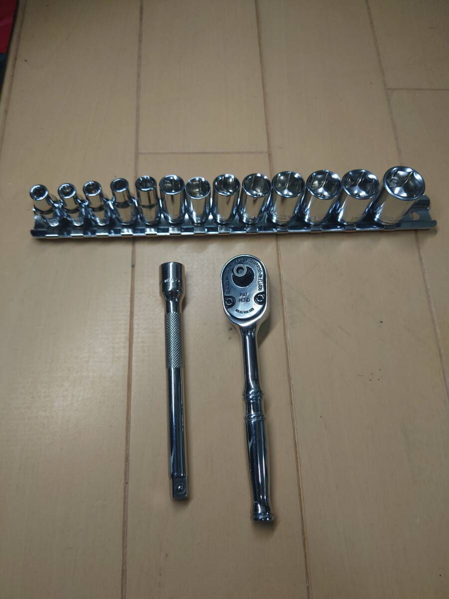 Snap-on スナップオン TR72 1/4 クイックリリースラチェット+KTC Snap-on スナップオン TR72 1/4 クイックリリースラチェット+KTC