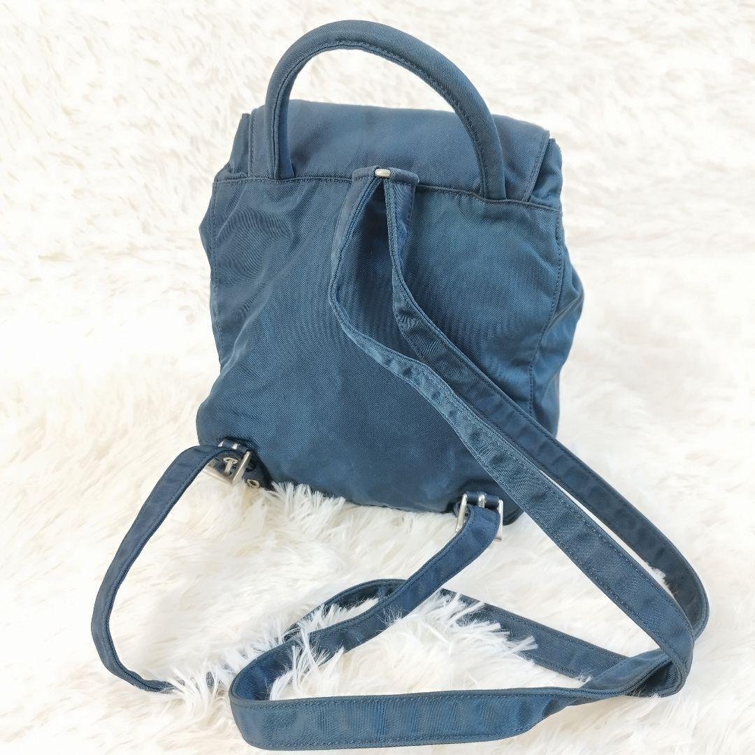美品】PRADA プラダ バックパック ミニリュック 三角プレート 美品】PRADA プラダ バックパック ミニリュック 三角プレート