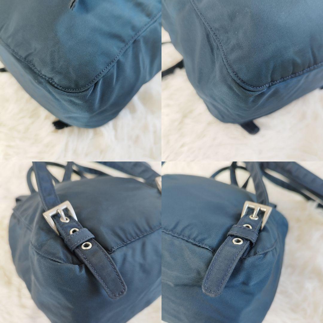 美品】PRADA プラダ バックパック ミニリュック 三角プレート 美品】PRADA プラダ バックパック ミニリュック 三角プレート