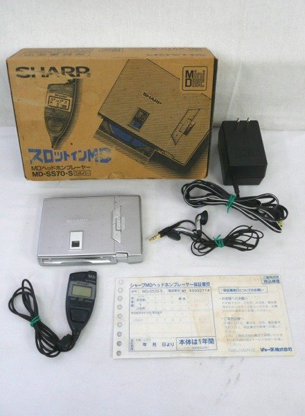 SHARP シャープ MD ヘッドホンプレーヤー MD-SS70-S シルバー SHARP シャープ MD ヘッドホンプレーヤー MD-SS70-S シルバー