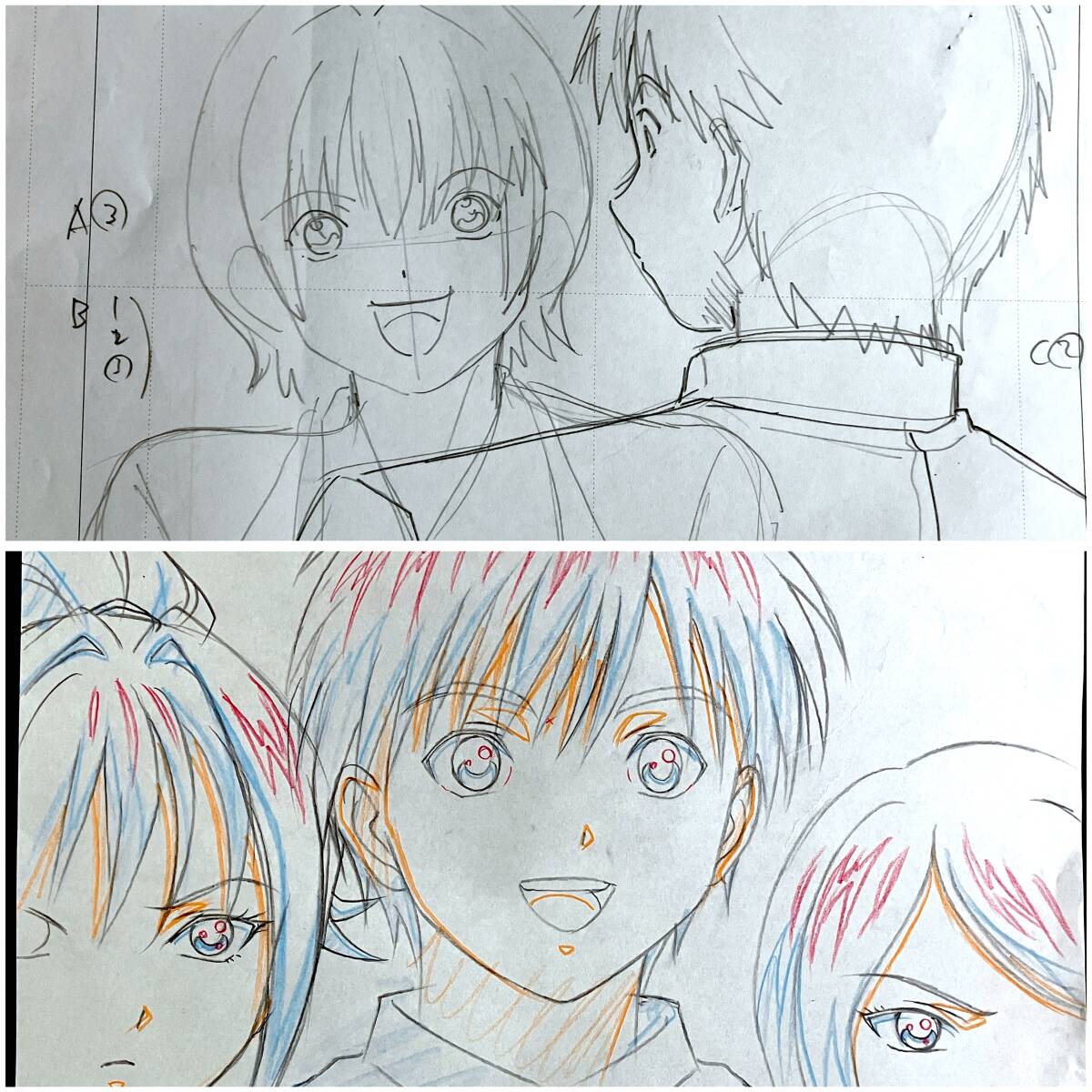 いちご100% 直筆 原画 5枚セット 西野/アニメ 動画 セル画 いちご100% 直筆 原画 5枚セット 西野/アニメ 動画 セル画