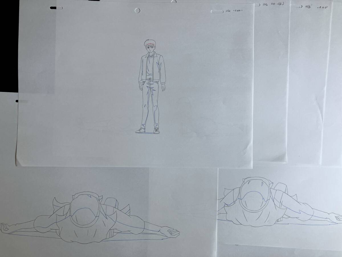 幽遊白書 直筆 原画 18枚セット 浦飯幽助/アニメ 動画 セル画 幽遊白書 直筆 原画 18枚セット 浦飯幽助/アニメ 動画 セル画