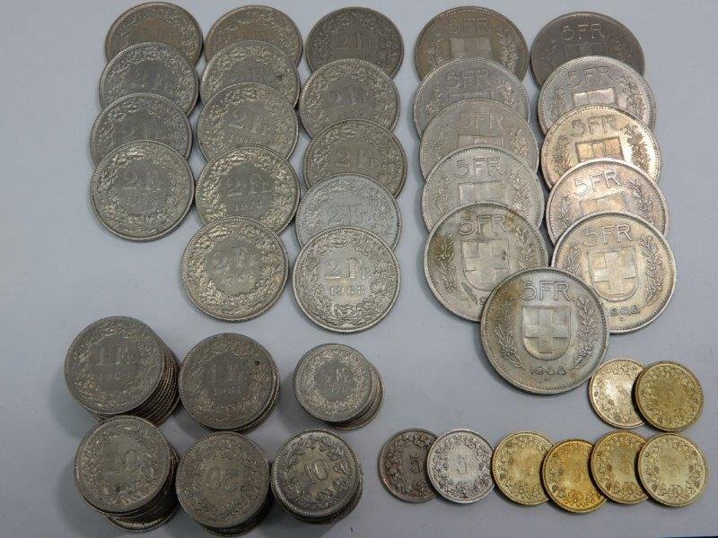 約100fran スイスフラン 硬貨 レタ-パックプラス可 0428X4G