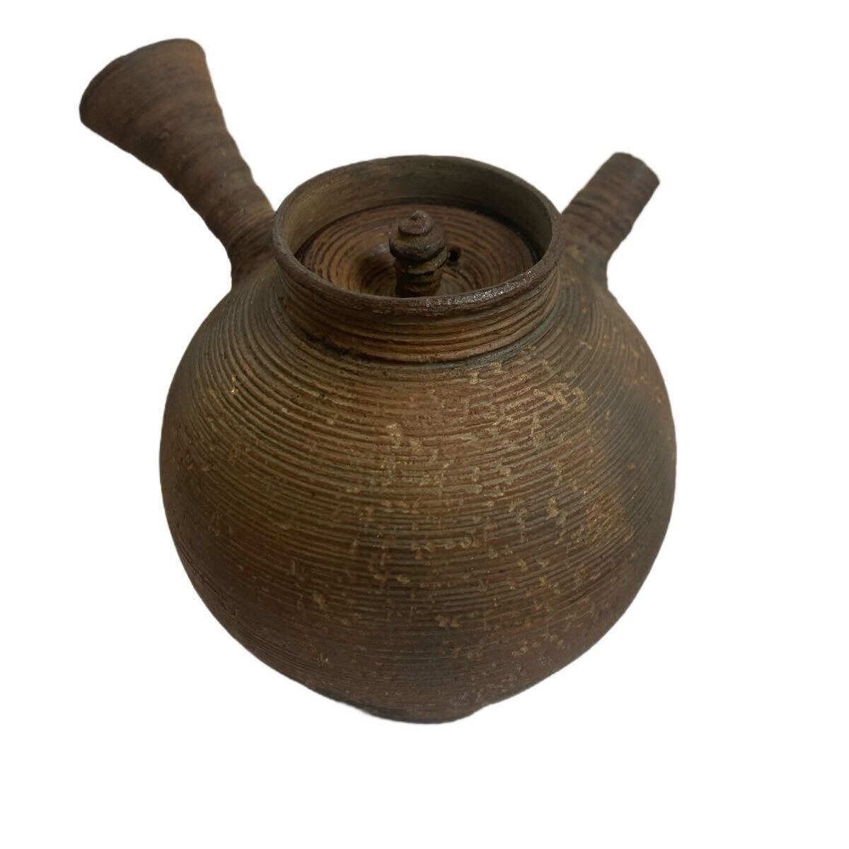 急須 備前焼 茶器 煎茶道具 在銘 土瓶 時代物 横手 南蛮焼 茶器 急須 備前焼 茶器 煎茶道具 在銘 土瓶 時代物 横手 南蛮焼 茶器