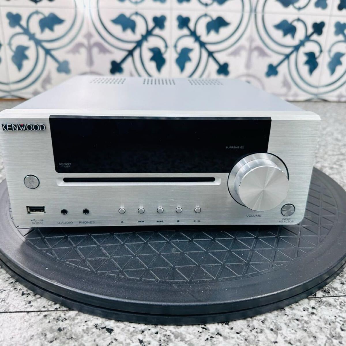 美品 KENWOOD ケンウッド CDレシーバー コンポ R-K731 シルバー 美品 KENWOOD ケンウッド CDレシーバー コンポ R-K731 シルバー