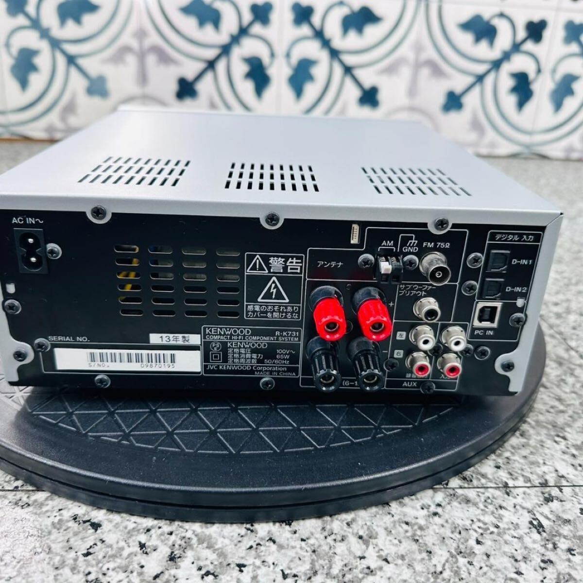 美品 KENWOOD ケンウッド CDレシーバー コンポ R-K731 シルバー 美品 KENWOOD ケンウッド CDレシーバー コンポ R-K731 シルバー