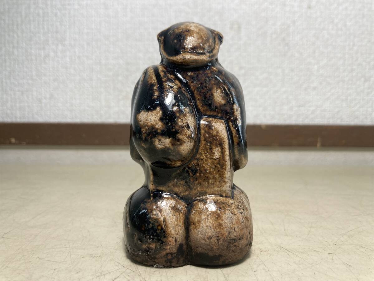 京都6☆ 七福神 大黒天 陶器 人形 高さ 約9cm 大黒様 打出の小槌
