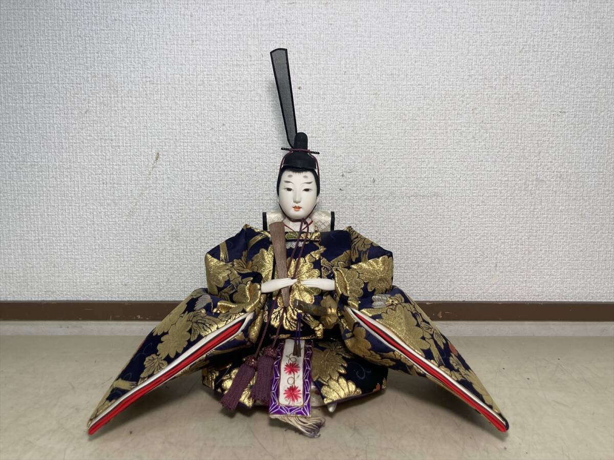 京都18☆ 雛人形 御雛 女雛 日本人形 箱付 現(xiàn)狀品 ひな人形 雛道具 置物 和裝飾り 検索ワード 【 有職人形 京人形 】