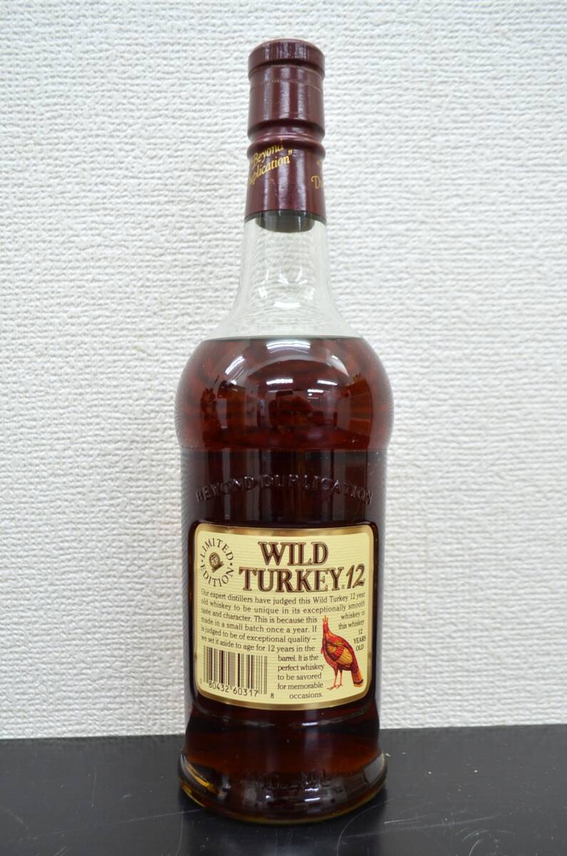 3K 未開栓 WILD TURKEY ワイルドターキー years12old 12年 旧 3K 未開栓 WILD TURKEY ワイルドターキー years12old 12年 旧