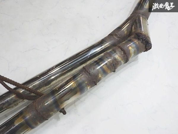  в единственном экземпляре S13 Silvia RPS13 180SX SR20DET турбо нержавеющая сталь распорка muffler двойной 2 трубы .. двойной . двойной umeko труба 