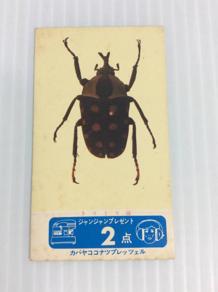 カバヤ ココナツプレッツェル カード アカボシツノカナブン 昆虫 カバヤ ココナツプレッツェル カード アカボシツノカナブン 昆虫