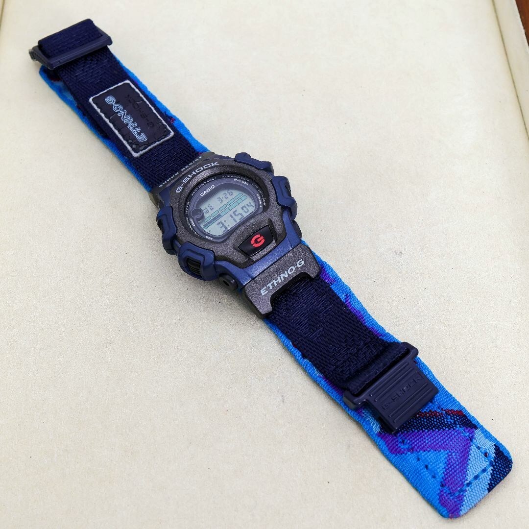 稼働 G-SHOCK 腕時計 ETHNO-G DW-004 布ベルト 782