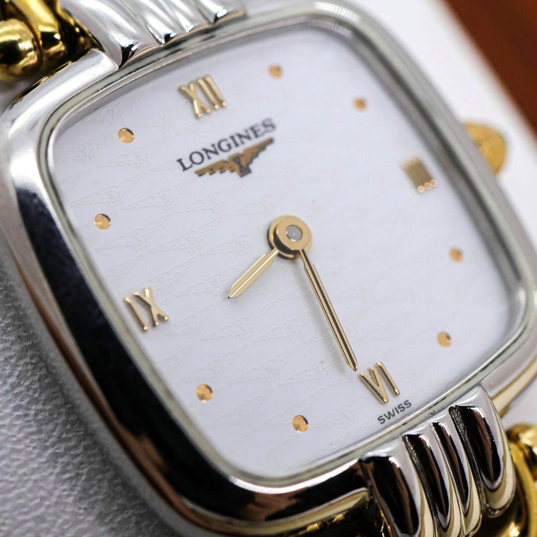 稼働 LONGINES 腕時計 ロゴ文字盤 スクエア L6 201 3 1043 稼働 LONGINES 腕時計 ロゴ文字盤 スクエア L6 201 3 1043
