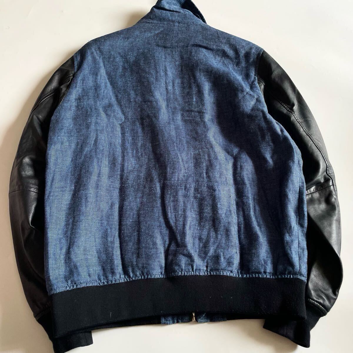 DIESEL ディーゼル│デニム×レザー 切替 羊革 シープスキン 綿 DIESEL ディーゼル│デニム×レザー 切替 羊革 シープスキン 綿