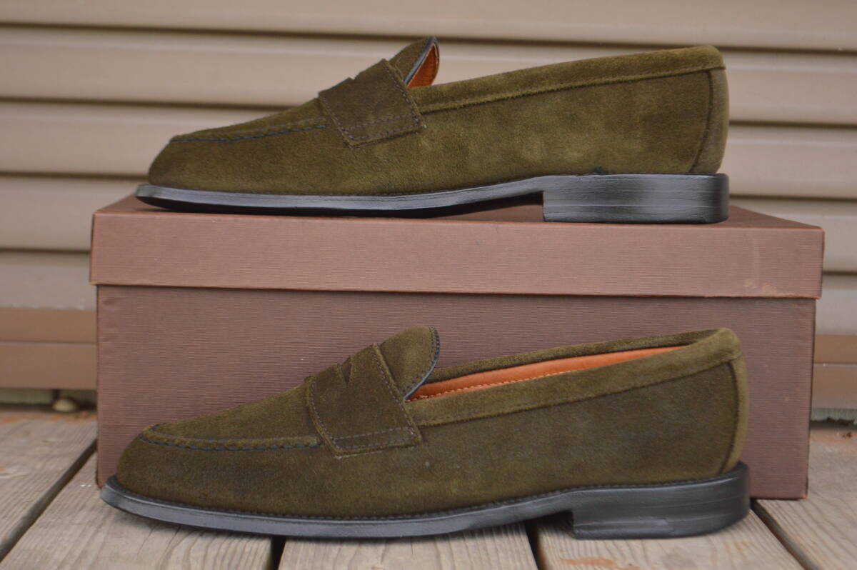 ALDEN ローファー 6 5D カーキ ユナイテッドアローズ別注 ALDEN ローファー 6 5D カーキ ユナイテッドアローズ別注