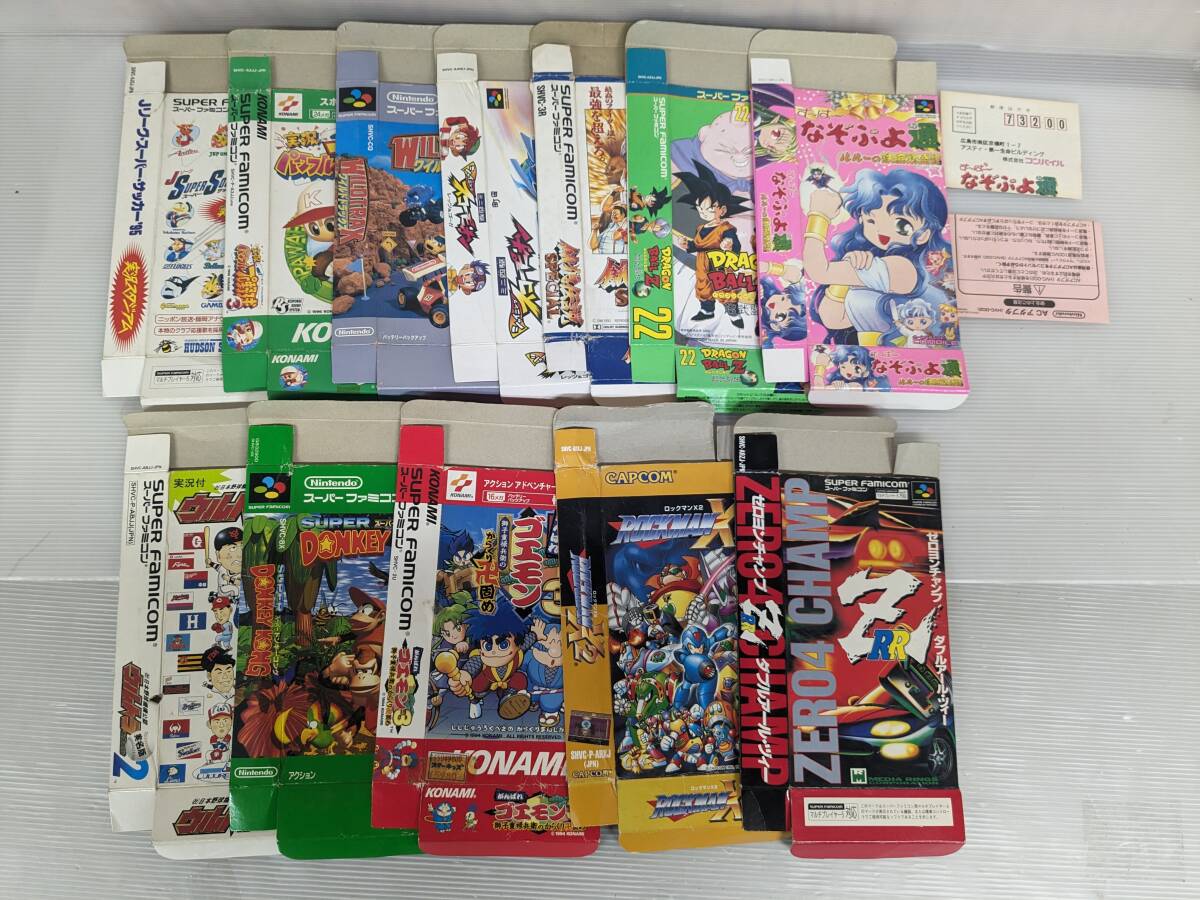 12点セット】スーパーファミコンソフトの箱のみ ロックマンX2 12点セット】スーパーファミコンソフトの箱のみ ロックマンX2