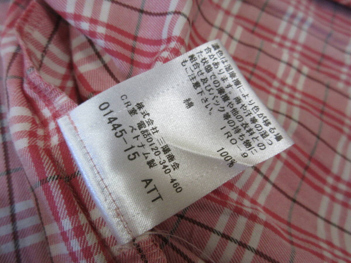 競売 BLUE BURBERRY LABEL バーバリー リボン ネクタイ 36 シャツ トップス