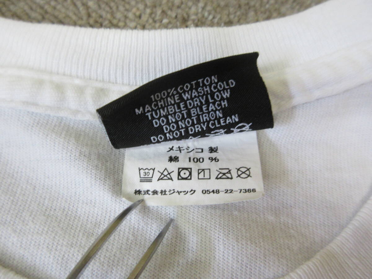 STUSSY メキシコ制 Tシャツ S 白 バックプリント ショーンフォント ステューシー 半袖 ジャック