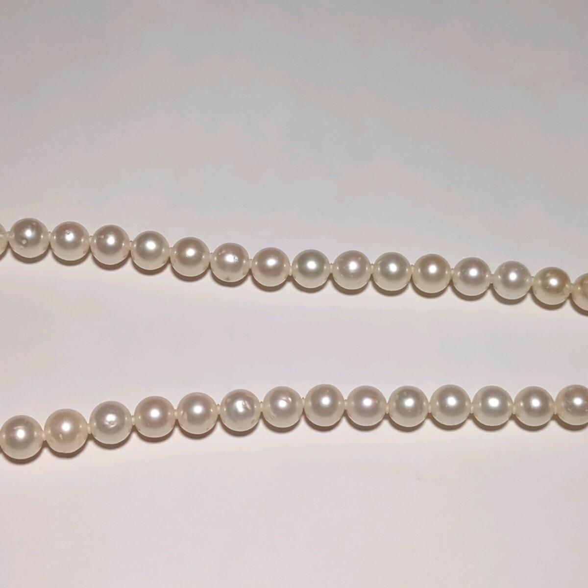 ジュエリーマキ 8.5-9.5mm】真珠 45.5cm 大珠 ホワイト ジュエリーマキ 8.5-9.5mm】真珠 45.5cm 大珠 ホワイト
