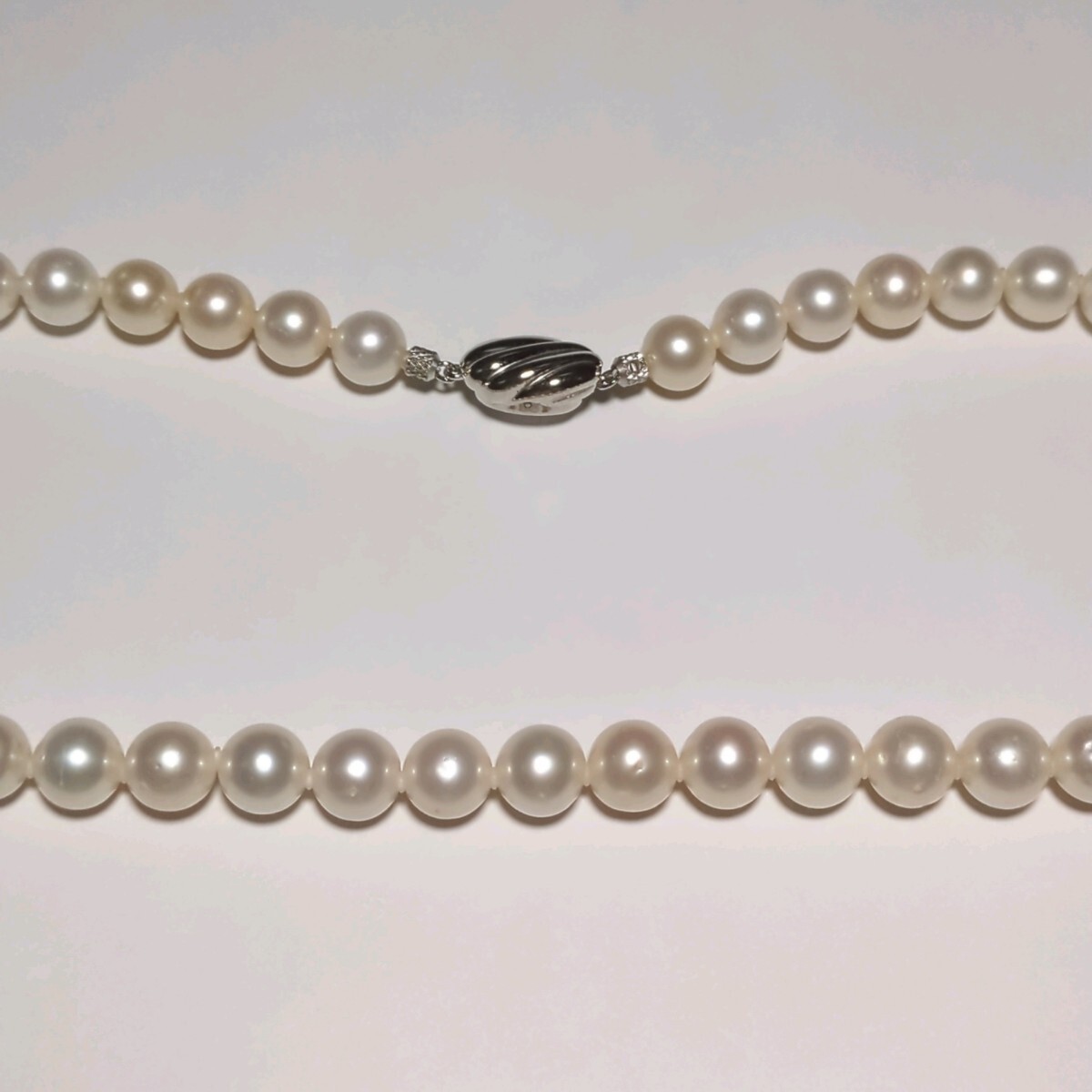 ジュエリーマキ 8.5-9.5mm】真珠 45.5cm 大珠 ホワイト ジュエリーマキ 8.5-9.5mm】真珠 45.5cm 大珠 ホワイト