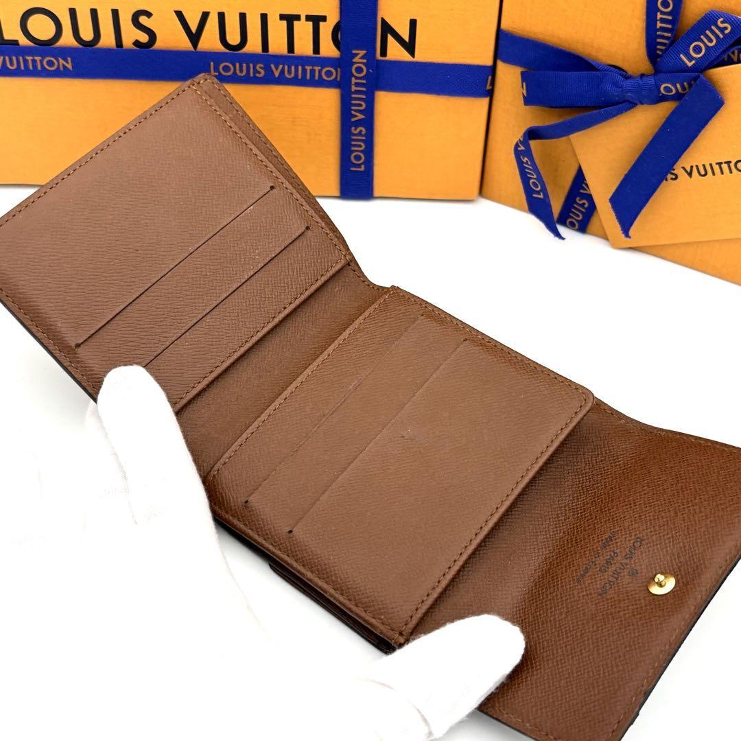 美品 Louis Vuitton ルイヴィトン 三つ折り財布 モノグラム 美品 Louis Vuitton ルイヴィトン 三つ折り財布 モノグラム