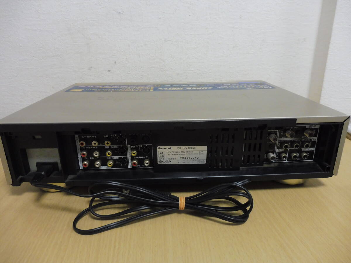 743/T3B」Panasonic パナソニック S-VHS ビデオデッキ NV-SB900 743/T3B」Panasonic パナソニック S-VHS ビデオデッキ NV-SB900