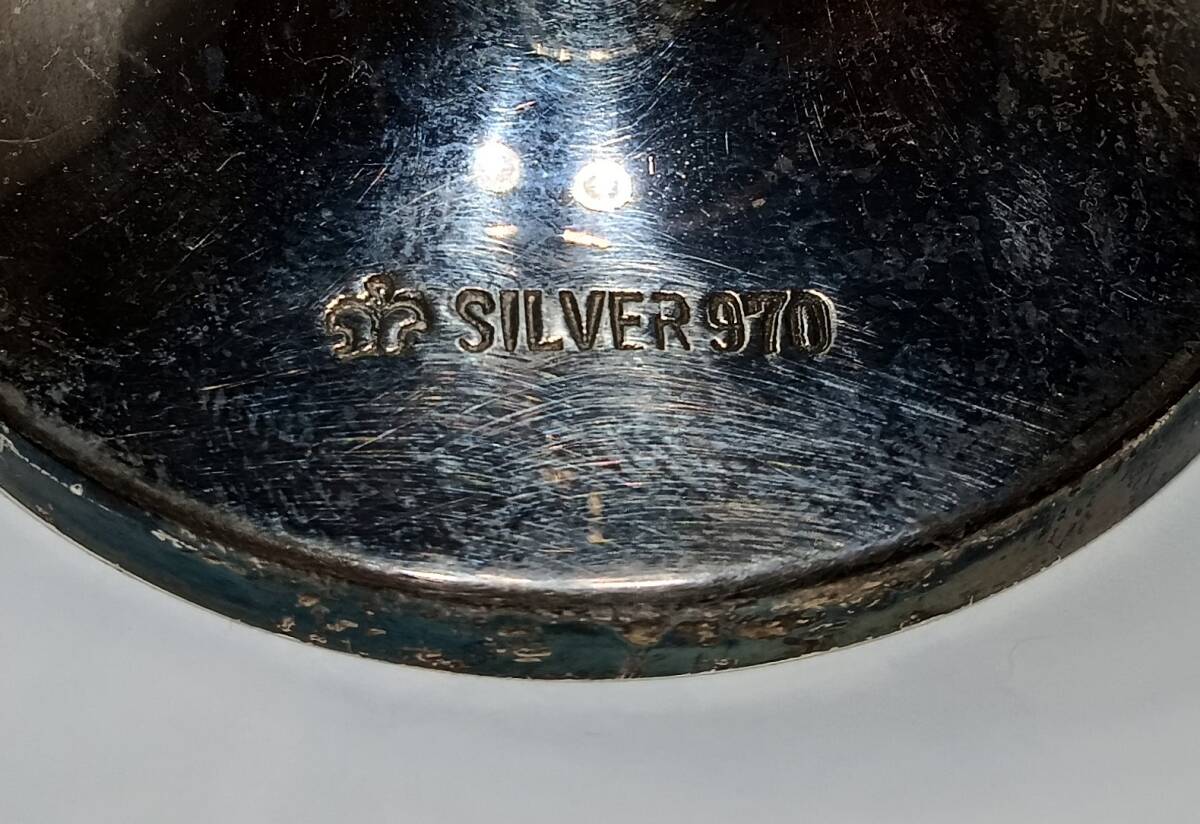 旧家蔵出/銀盃 トロフィー 銀製品 まとめ127g 純銀 SILVER970 旧家蔵出/銀盃 トロフィー 銀製品 まとめ127g 純銀 SILVER970