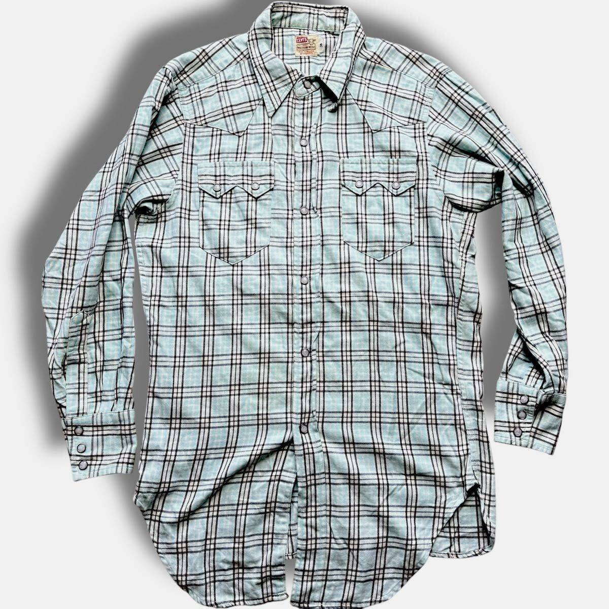 即決 levi's ショートホーン 復刻 日本製 38 ウエスタンシャツ 即決 levi's ショートホーン 復刻 日本製 38 ウエスタンシャツ