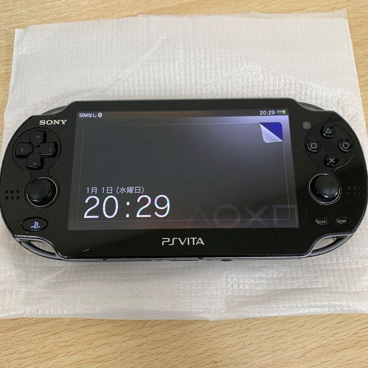 中古品 PlayStation Vita 3G/Wi-Fiモデル PCH-1100AB01 ブラック