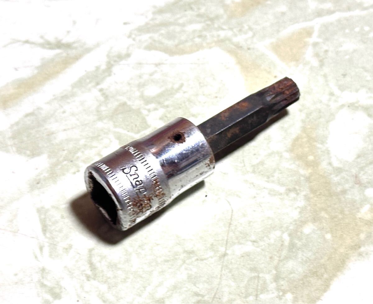 Snap-on スナップオン 舊ロゴ 3/8 トリプル スクエア ソケット レンチ 8mm FTSM8C