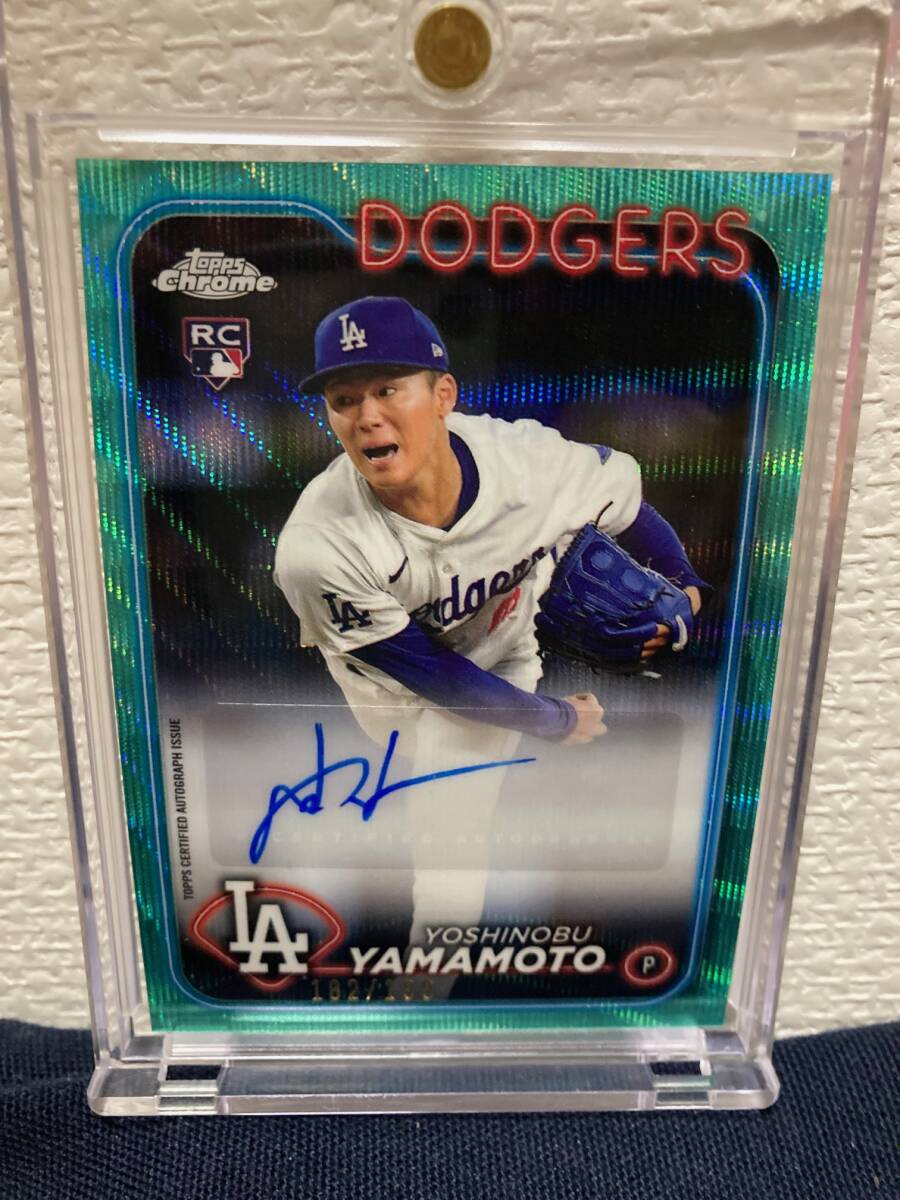 2024 Topps Chrome 山本 由伸 ルーキー 直筆 サイン エメラルド 2024 Topps Chrome 山本 由伸 ルーキー 直筆 サイン エメラルド
