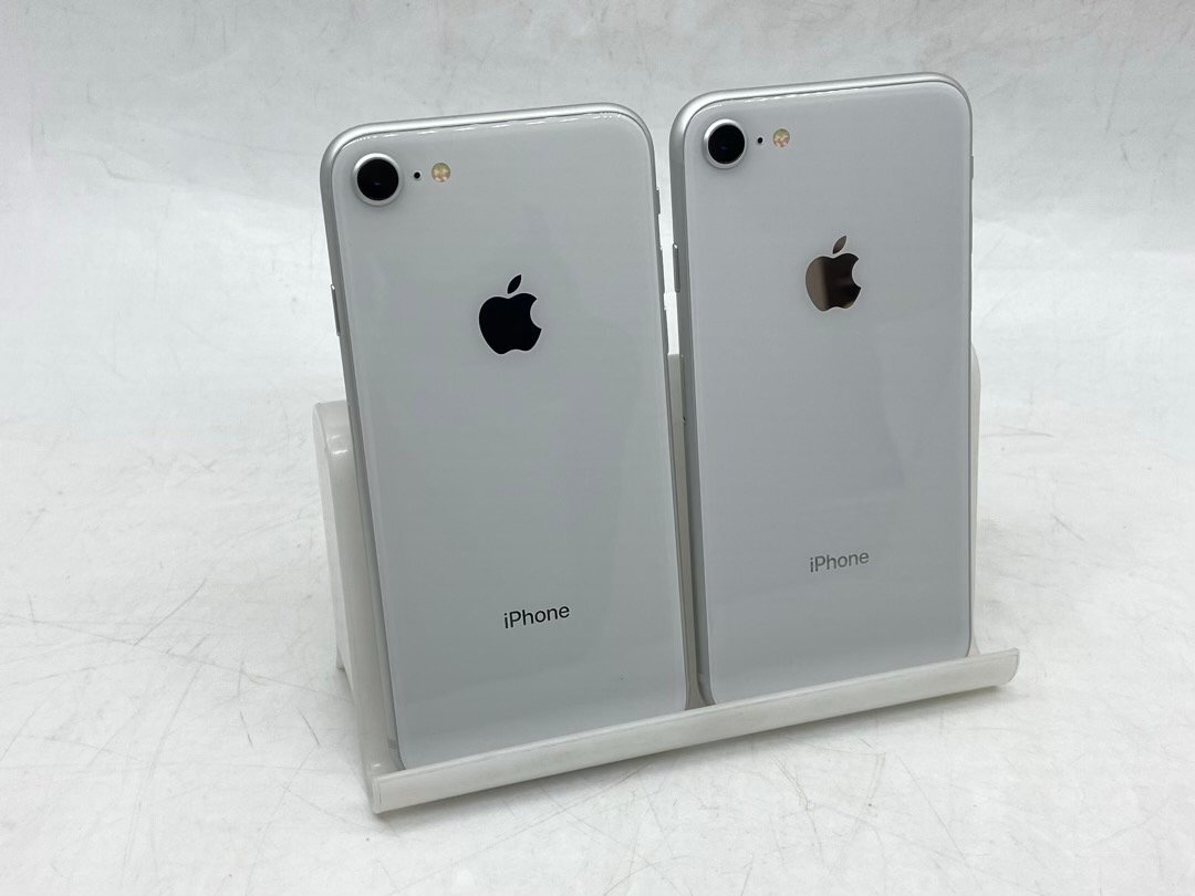au】Apple iPhone8 MQ792J/A 2台セット 容量64GB シルバー iOS16 au】Apple iPhone8 MQ792J/A 2台セット 容量64GB シルバー iOS16