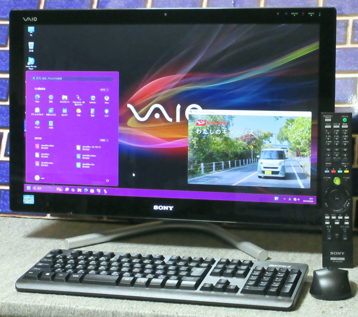 ◆Win11/スグつくTV/最大16GB/高速SSHD(SSD)1TB/快速i7/BRAVIA24型ワイド/地デジW録畫/BD/新品無線KB＆MU/Wi-fi/WebCam/Office/SVL241◆