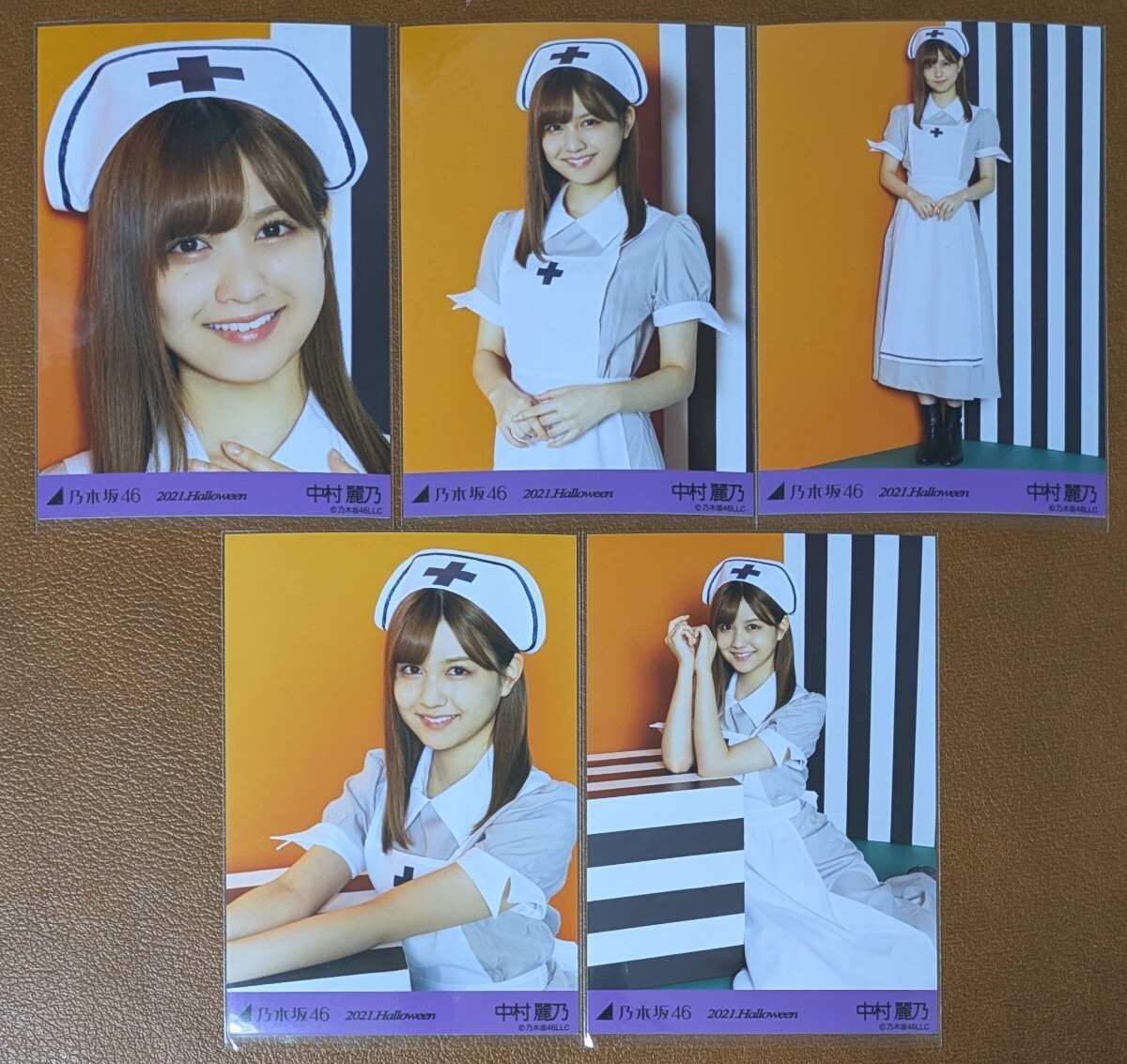 乃木坂46　中村麗乃　2021.Halloween　Web限定 生写真　個別 ５種コンプ　ハロウィン