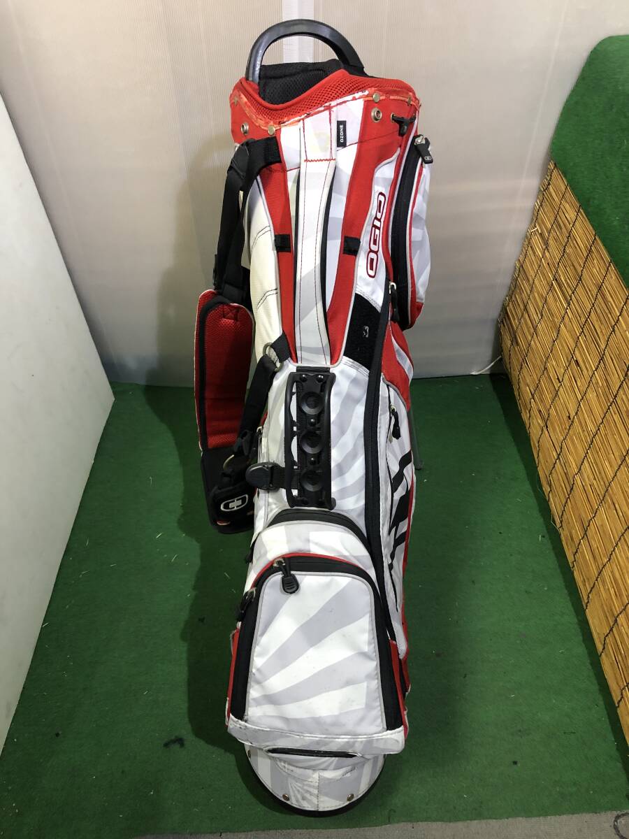 送料無(wú)料/おてがる配送☆中古品 OGIO オジオ スタンド キャディバッグ［5044］※難アリ/フードなし/使用感あり