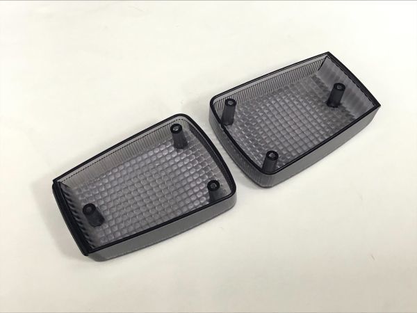 送料込み CBX400F ウインカーレンズ ライト スモーク(2枚SET)●CBX550F/エイプ/ジェイド/純正タイプ/當時風