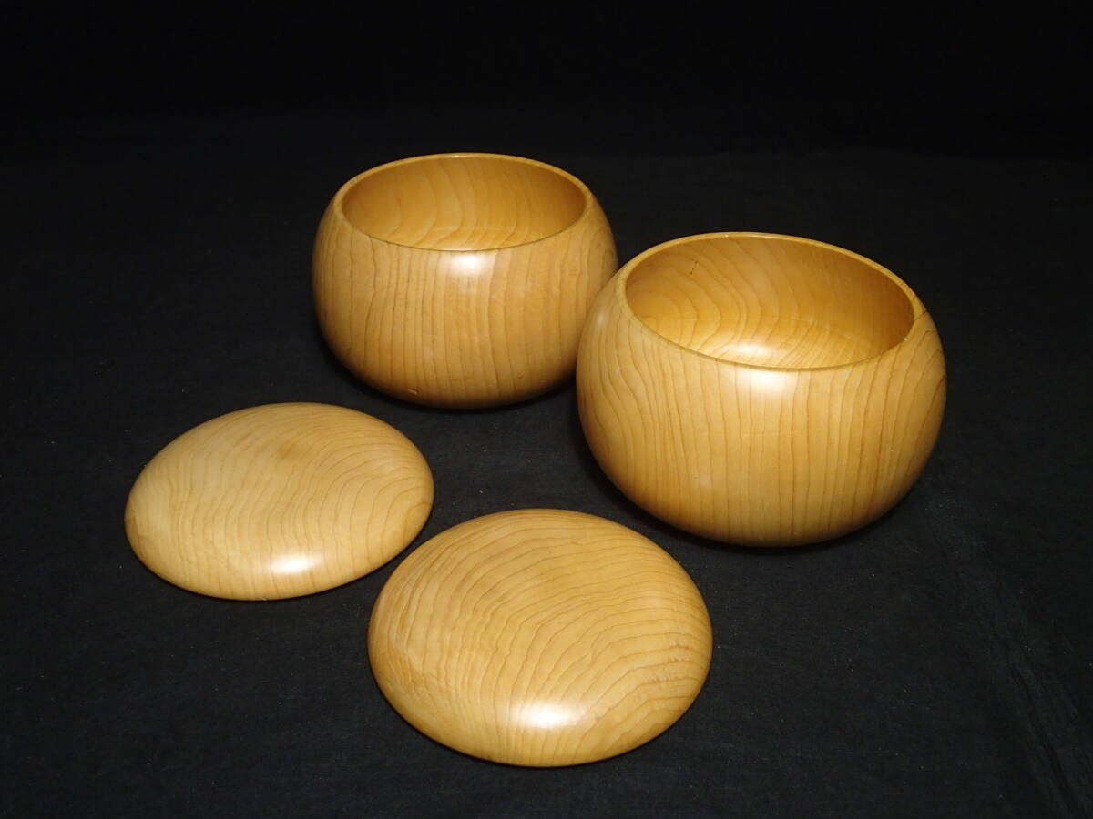 ◇蛤碁石36号 美麗品!! 元箱付き/ 国産本榧碁笥セット◇I4(囲碁 ◇蛤碁石36号 美麗品!! 元箱付き/ 国産本榧碁笥セット◇I4(囲碁