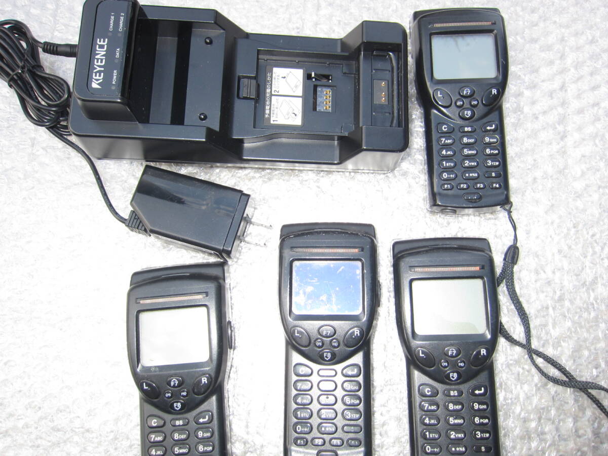 KEYENCE ключ ensBT-UC1 зарядное устройство BT-350A штрих-код портативный терминал б/у портативный сканер 4 шт. комплект самая низкая цена 